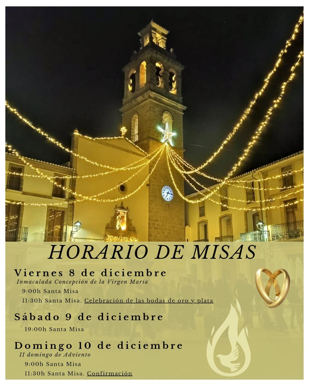 Horarios Misas Parroquia Gata De Gorgos