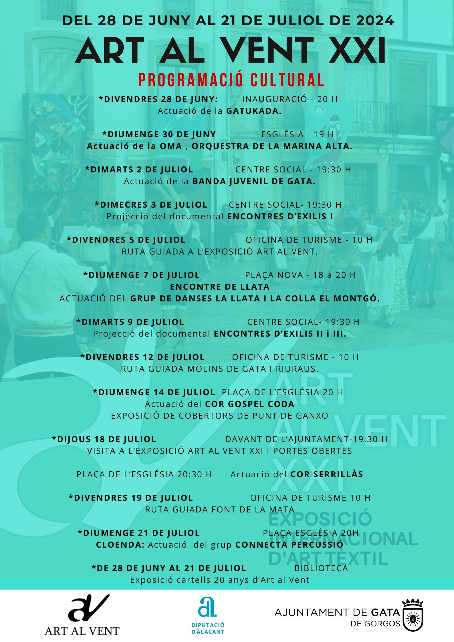 PROGRAMACIÓN CULTURAL ART AL VENT XXI