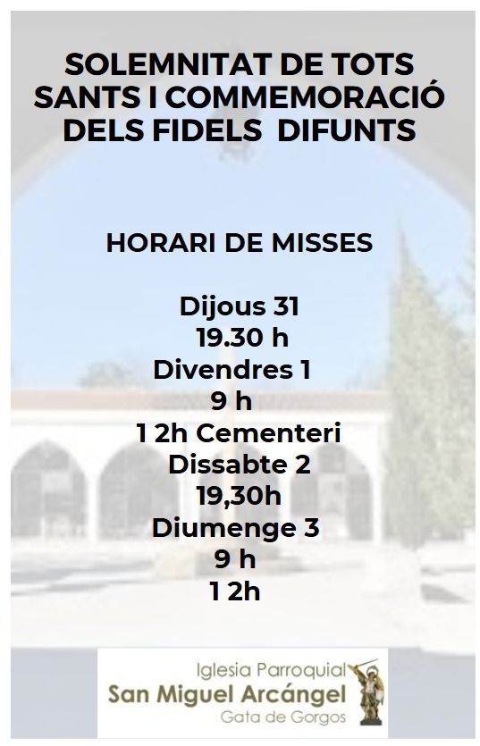 Picture Horarios Misas