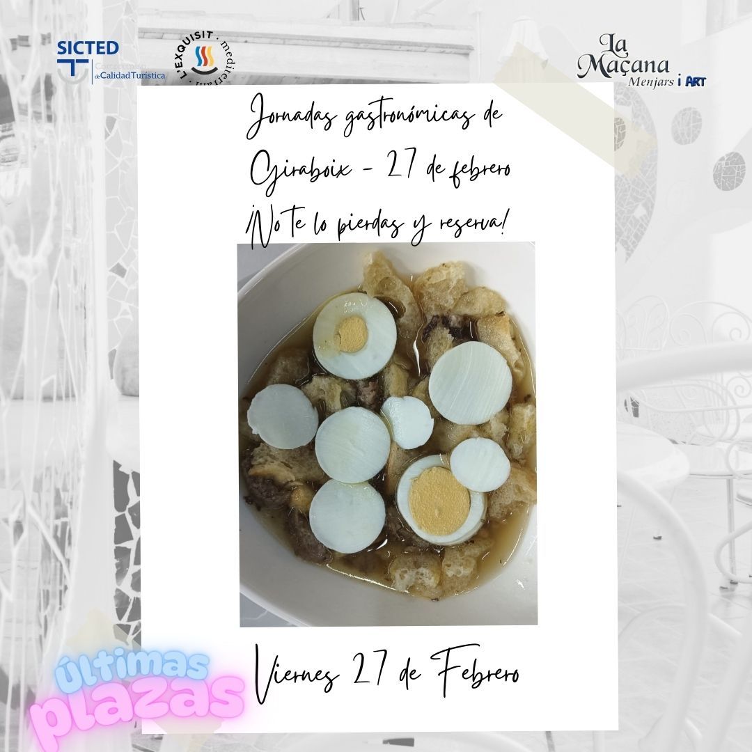 ¡HOY ES EL GRAN DÍA! Jornada Gastronómica del Giraboix