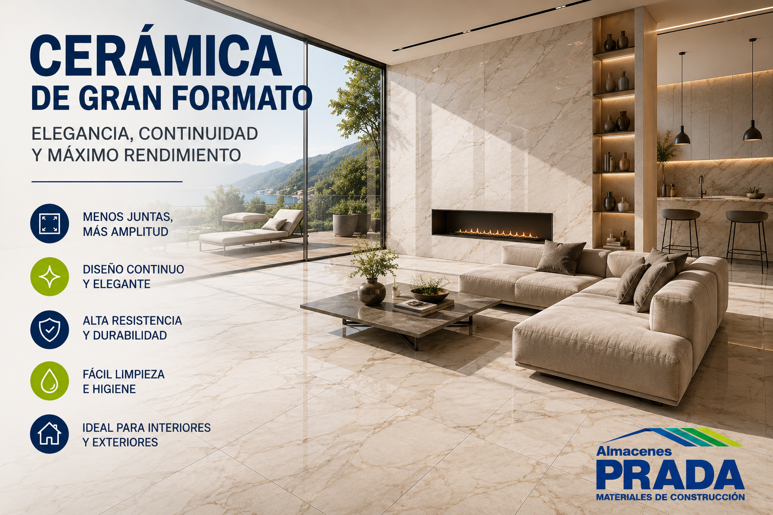 CERÁMICA DE GRAN FORMATO: ELEGANCIA, CONTINUIDAD Y MÁXIMO RENDIMIENTO