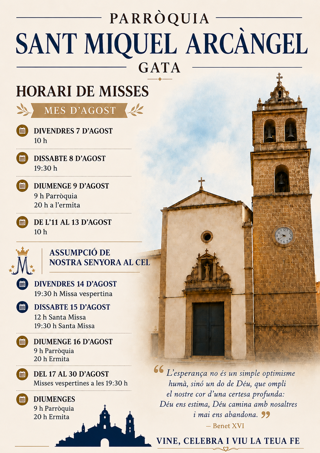 Horarios Misas