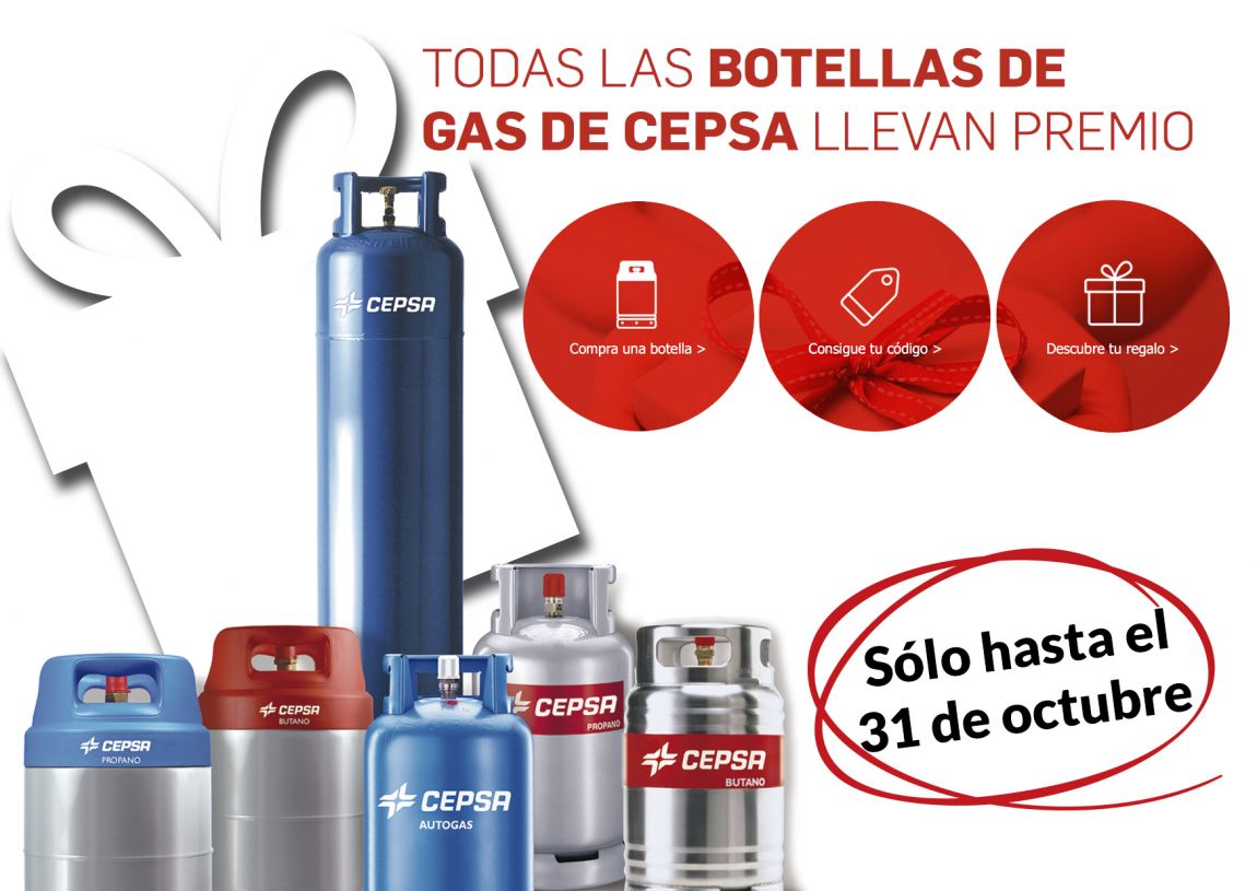 Regalo seguro con cada botella Cepsa Gas